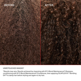 close-up of Olaplex No.7 label listing key emollients and conditioning oils