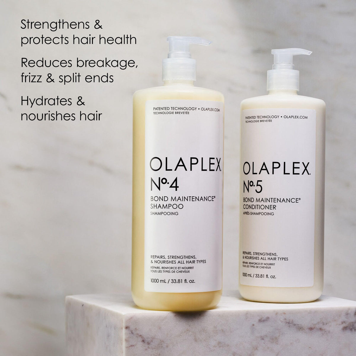 Olaplex Nº.5 ingredients label detail highlighting panthenol and glycerin benefit