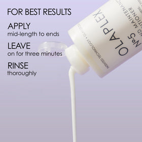 Olaplex Nº.5 creamy texture swirl illustrating concentrated formula benefit