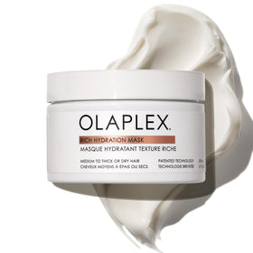 Olaplex front packaging showing product and hydration benefits