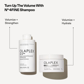 Olaplex visible before and after hair shine improvement comparison