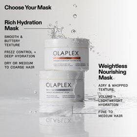 Olaplex ingredients display with avocado and shea for nourishing care
