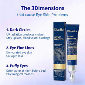 Applying Olavita under-eye demonstrating gentle tapping method and smoothing
