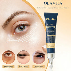 Olavita ingredient layout showing key actives and hydrating benefits