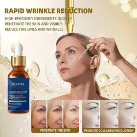 OLAVITA product label close-up, highlighting key ingredients and claims
