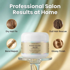 Applying Olavita Serum mask to mid-lengths to improve manageability