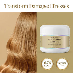 Salon stylist using Olavita Serum mask during professional treatment
