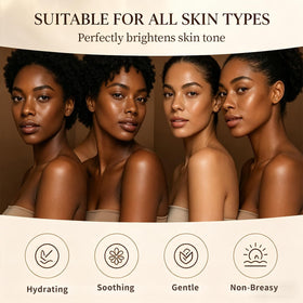 Olavita Walker Skin Protect Serum being applied to cheek for hydration and lifting