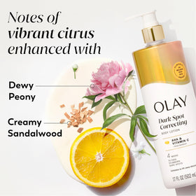 Olay application in hand applying lotion for fast-absorbing moisture benefit