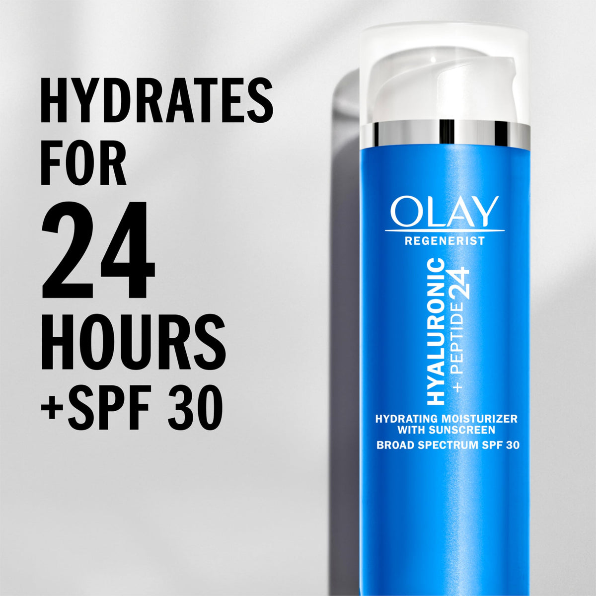 Olay application on hand demonstrating hydration and non-greasy feel
