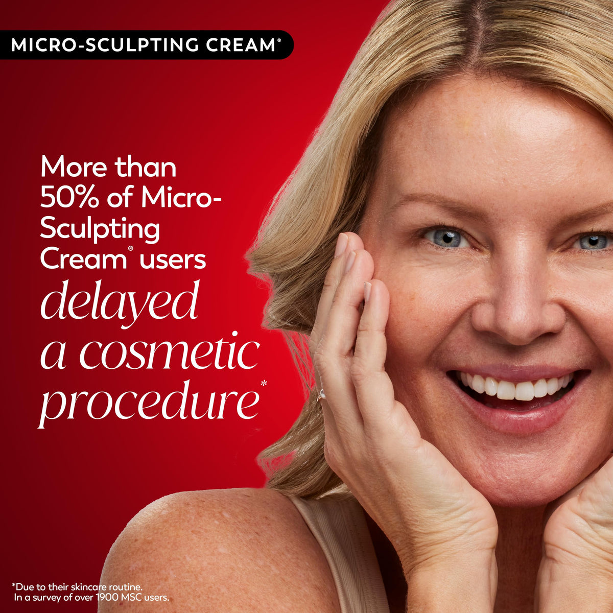 Olay application shot of serum on skin showing smooth absorption