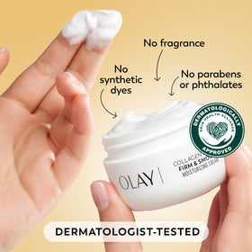 Olay back packaging with directions emphasizing easy daily use benefit