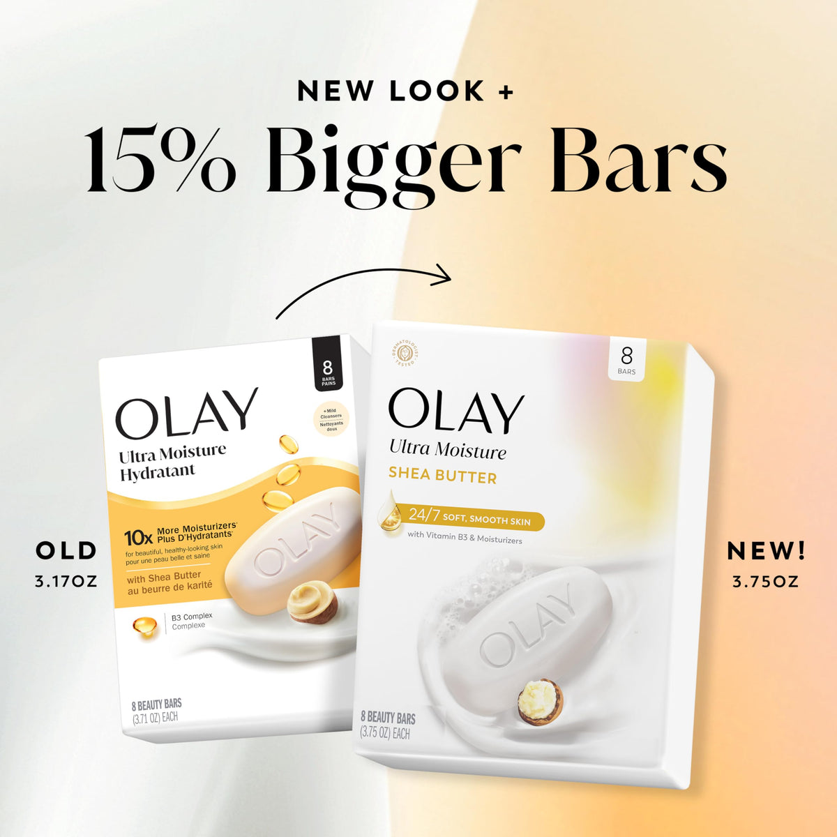 Olay dermatologist-tested badge signifying trusted gentle formula