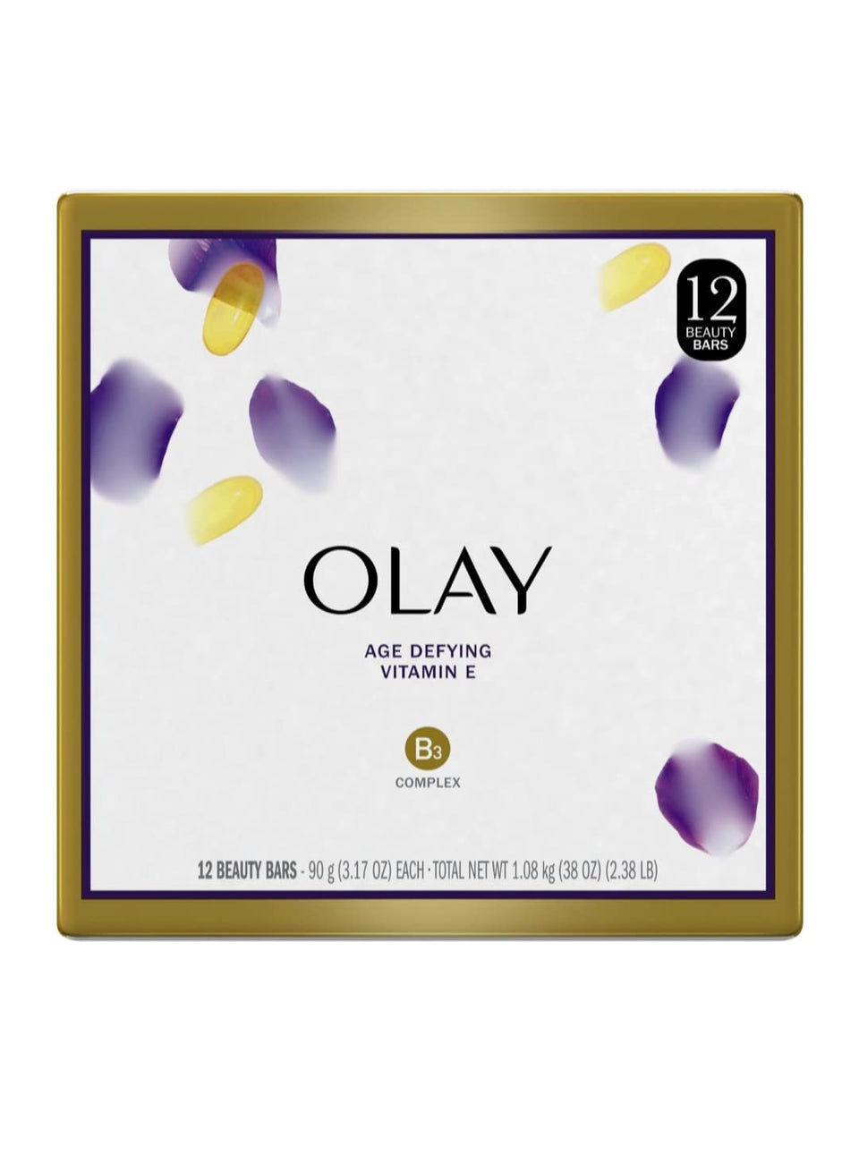Olay beauty bar front packaging showing brand and hydrating benefits
