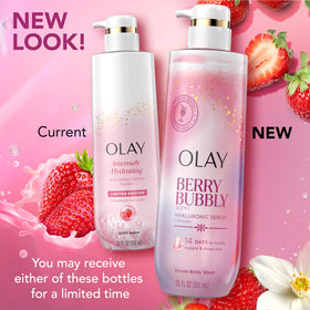 Olay back label with directions and ingredient transparency benefit