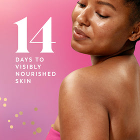 Olay cream-gel texture showing rich hydration and quick rinse-off