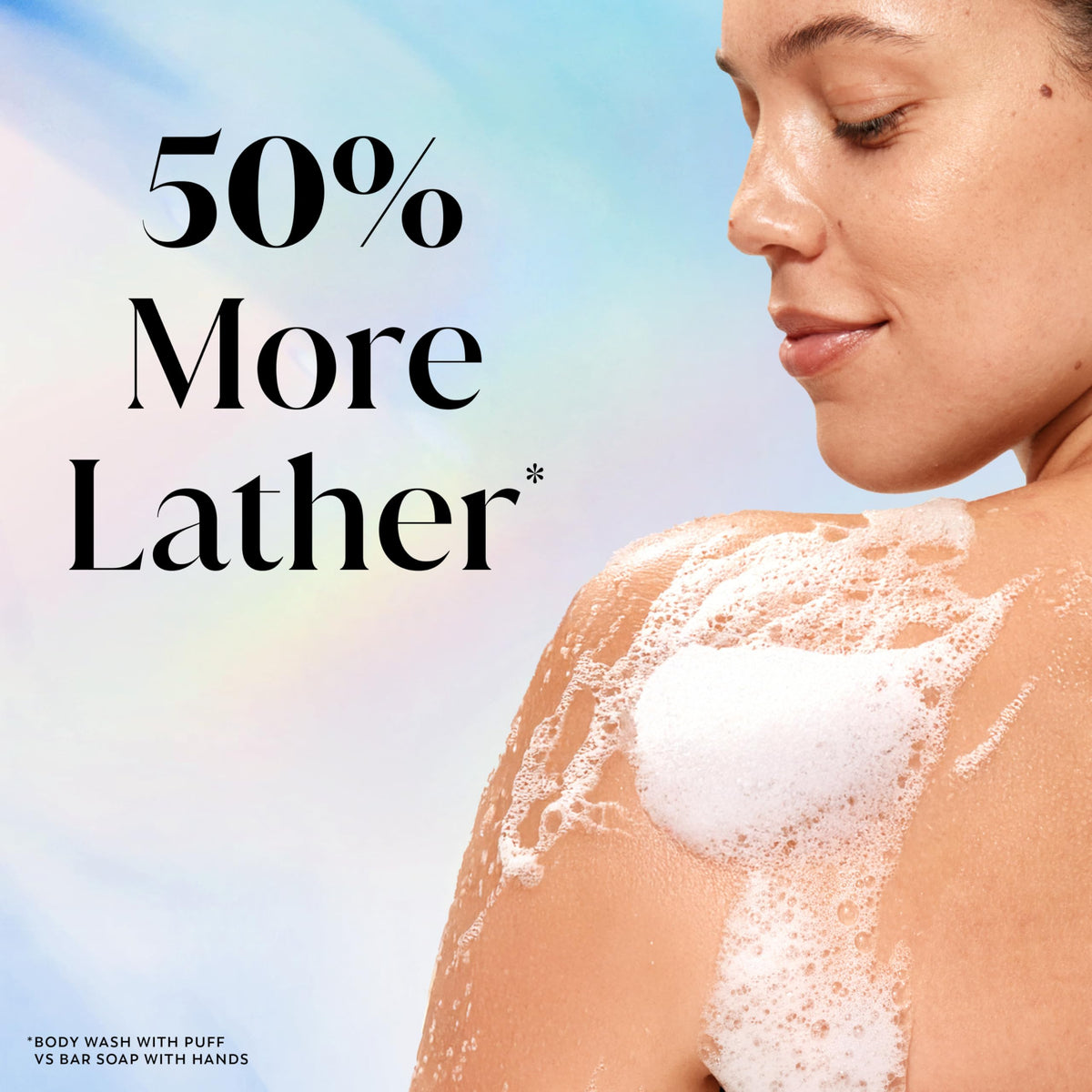Olay birch water and lavender essence visual conveying fresh scent benefit