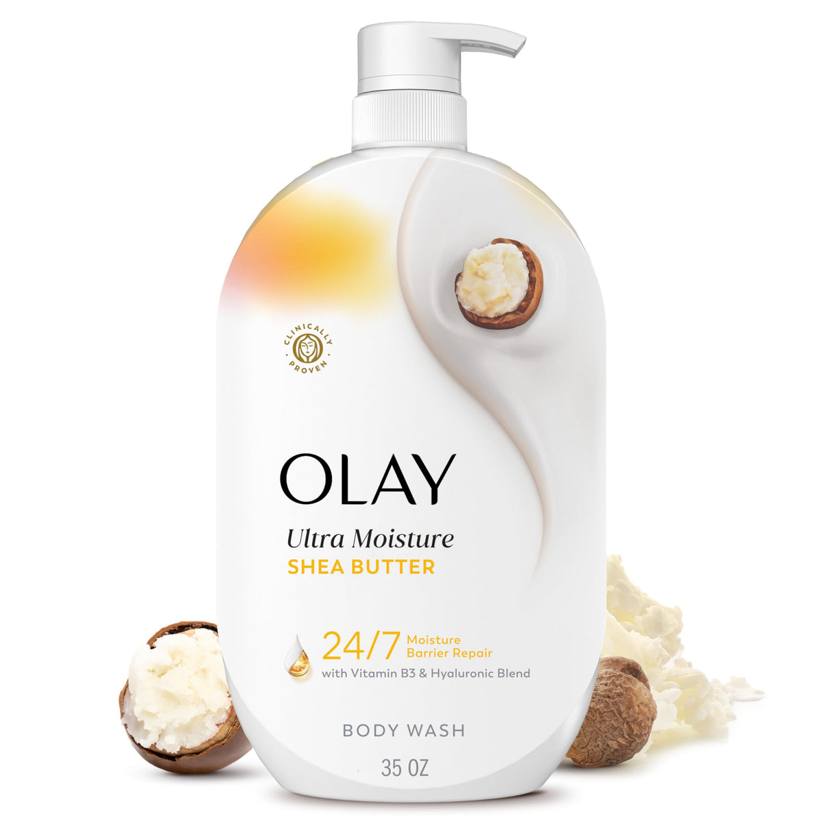 Olay front bottle showing packaging and product recognition benefit