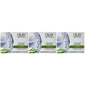 Olay close-up of cloth texture with aloe for gentle exfoliation