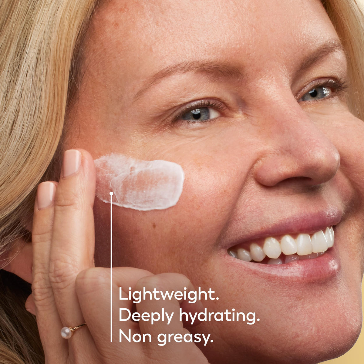 Olay jar on bathroom counter illustrating daily routine and layering benefit