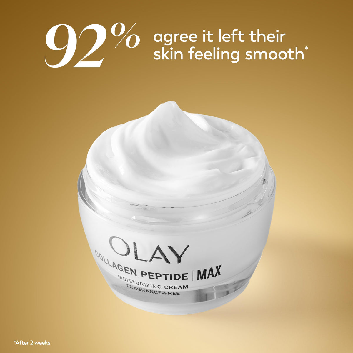 Size comparison of Olay 1.7 oz jar to a coin to illustrate portable skincare