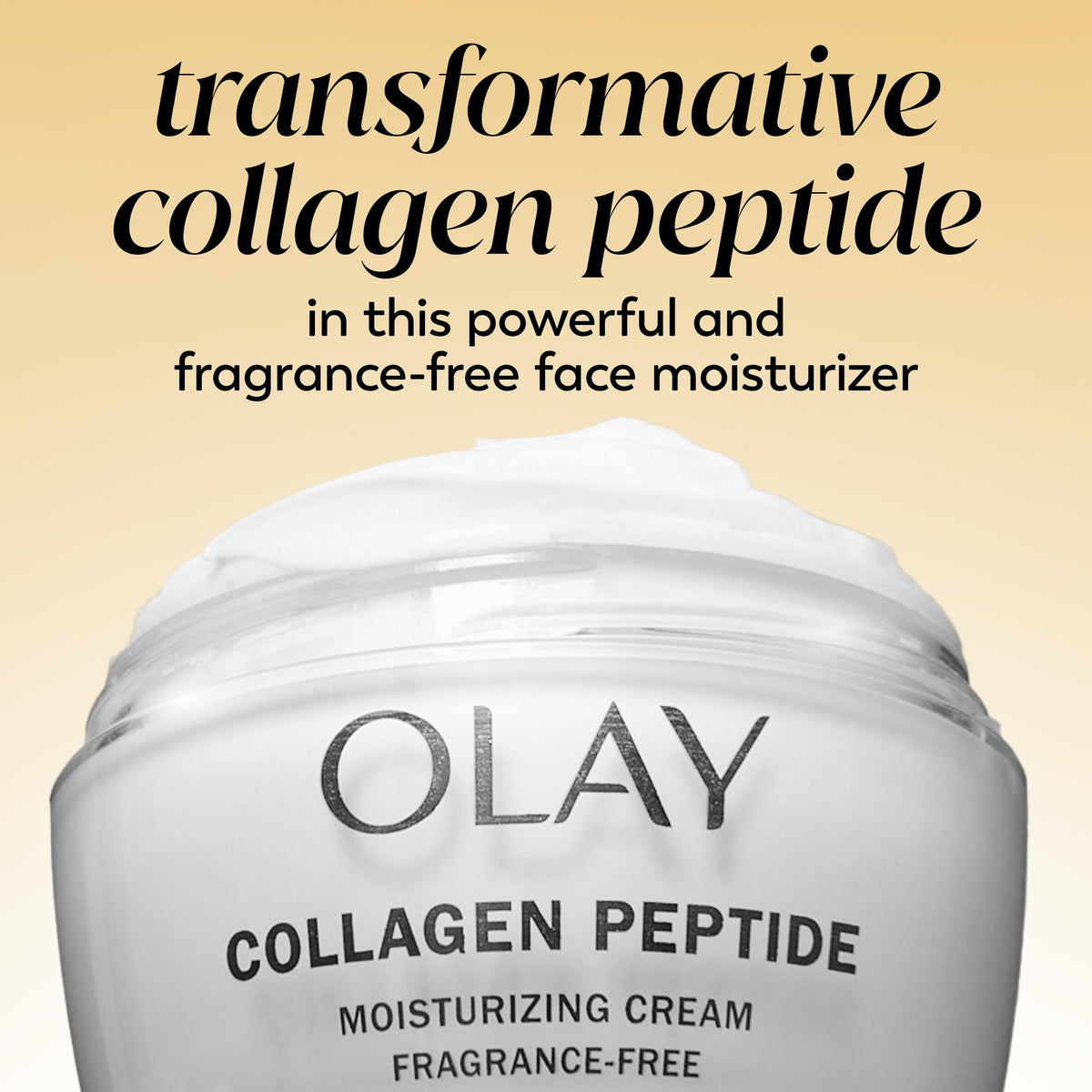 Olay before and after cropped face showing improved texture benefit