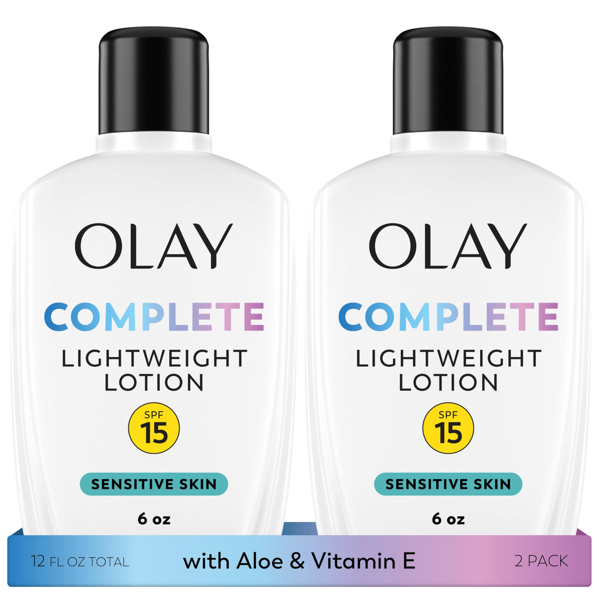 Procter & Gamble Olay Complete front packaging showing product benefits