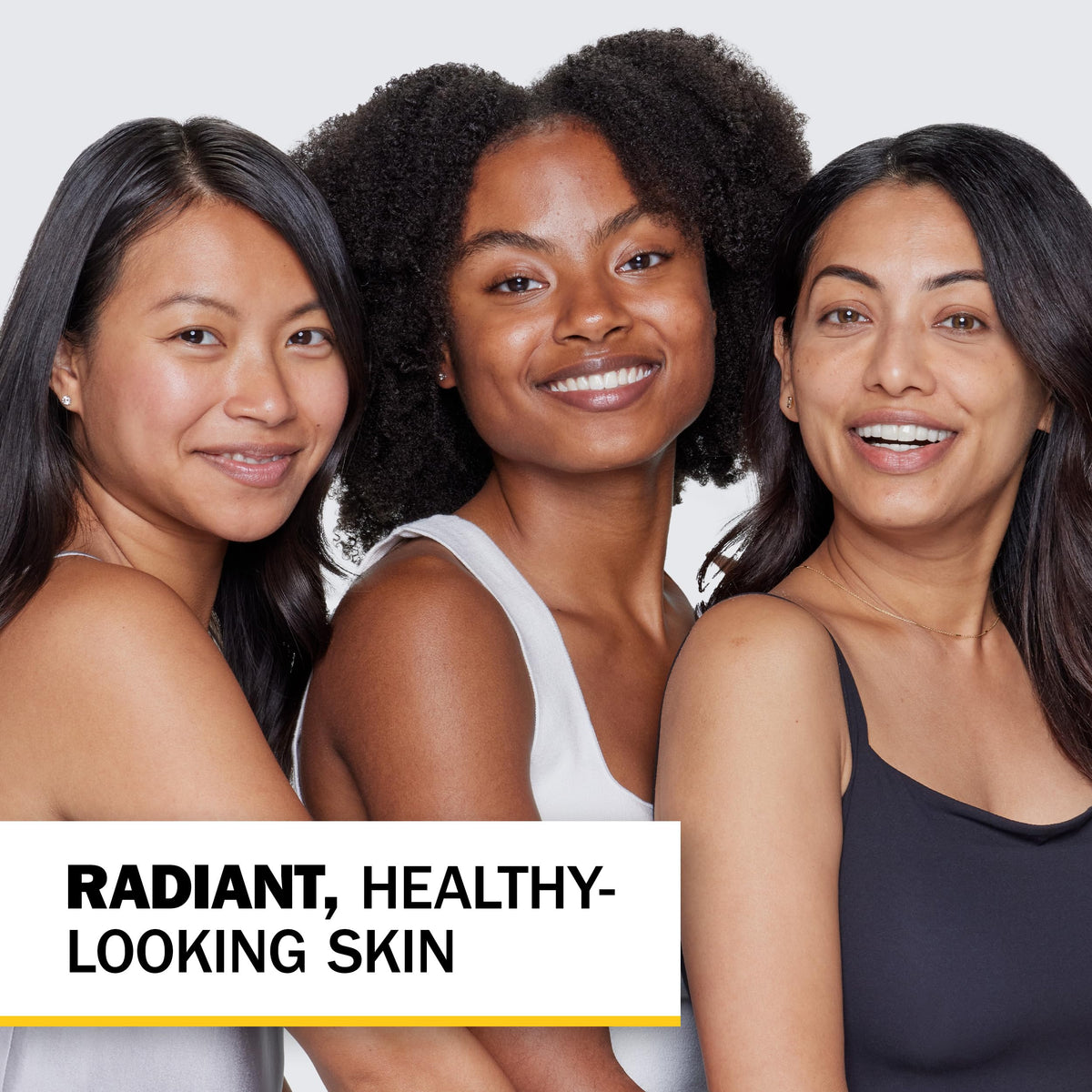 Olay complete+ label close-up showing dermatologist-recommended claim benefit