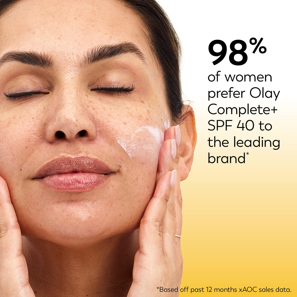 Olay Complete+ on bathroom counter as part of everyday skincare routine