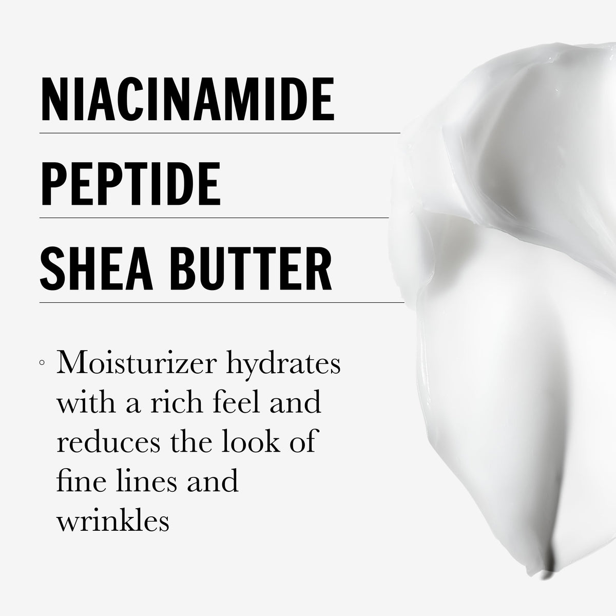 Olay cream on fingers ready to apply, demonstrating smooth spreadability