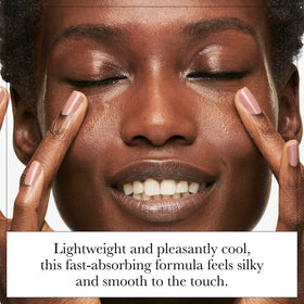Olay eye cream being applied near eyes as part of morning routine benefit