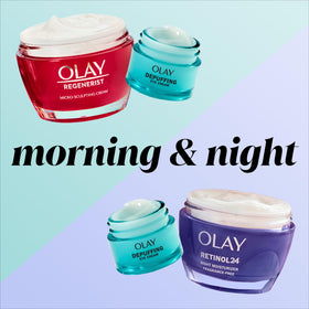 Olay product box label showing clean formulation and ingredient clarity