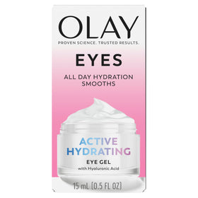 Before and after skin texture with Olay showing smoother, hydrated look