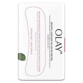 Olay bar close-up with creamy lather demonstrating rich foam for softer skin