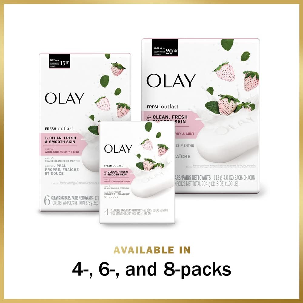 Olay bar next to ruler for size-and-scale comparison showing practical bar dimensions