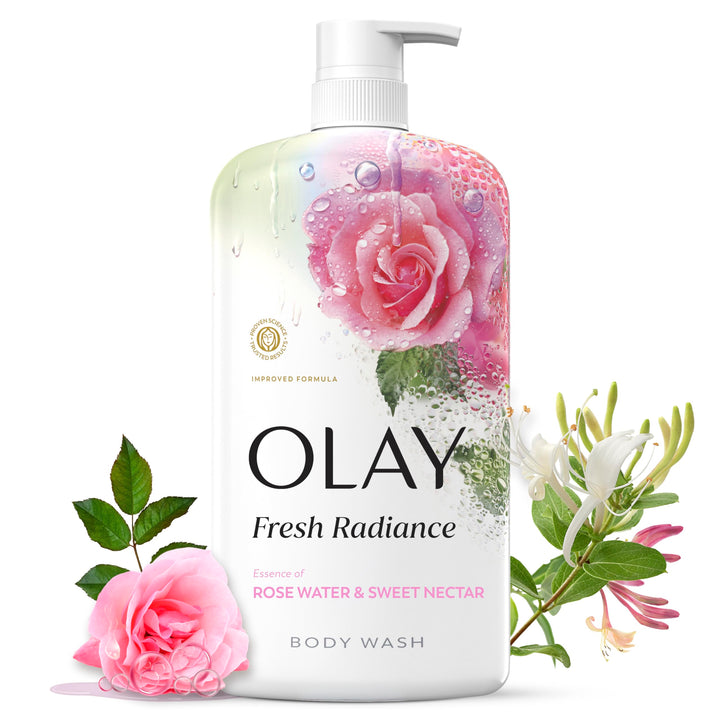 Olay front packaging showing bottle and branding for easy recognition