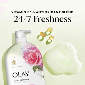 Olay pump top dispensing product easily for controlled use