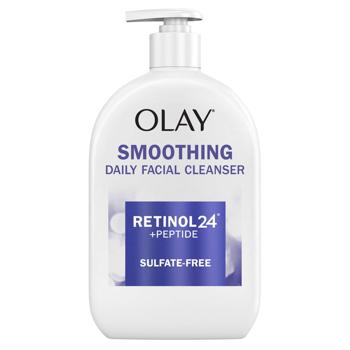 Olay front packaging 16oz showing product and calming benefits