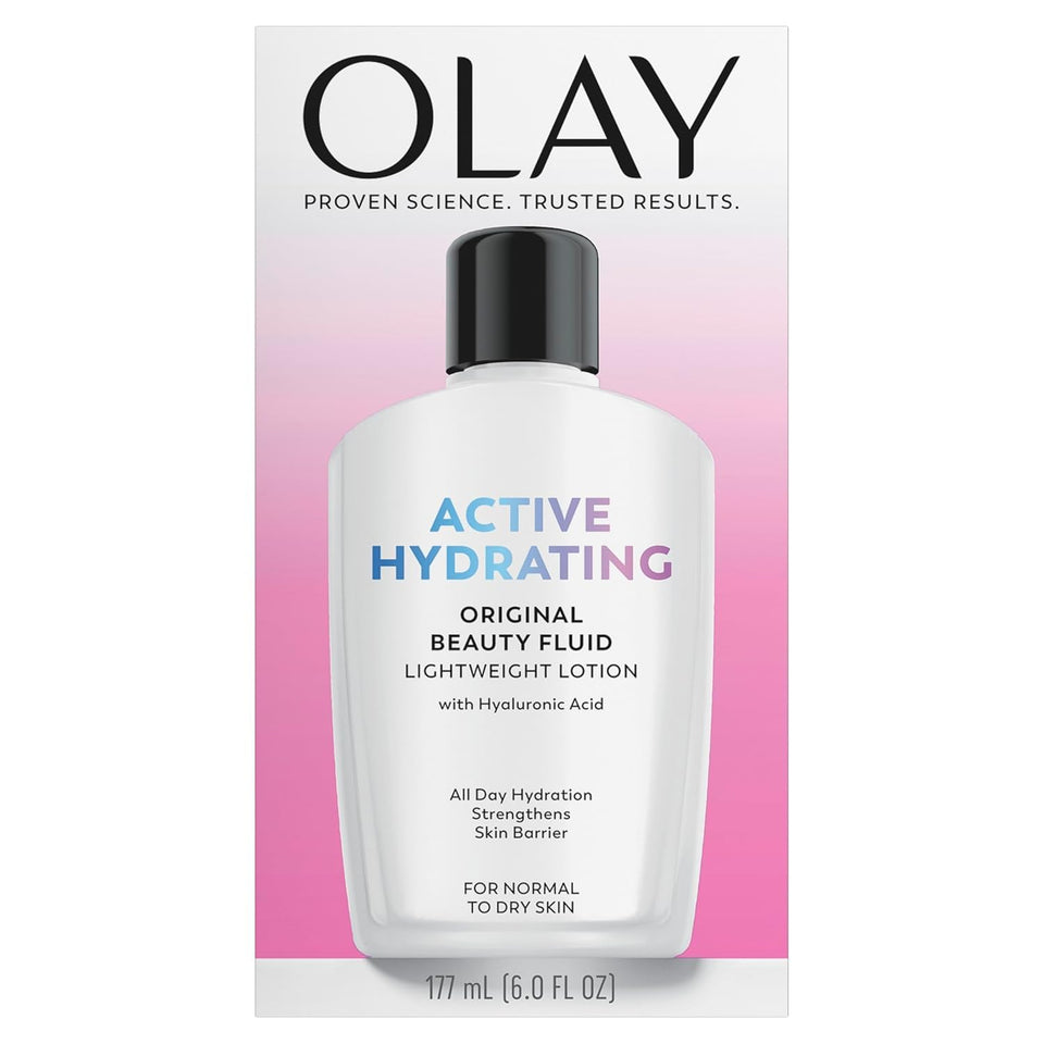Olay front packaging pack of two showing bottles and brand for value