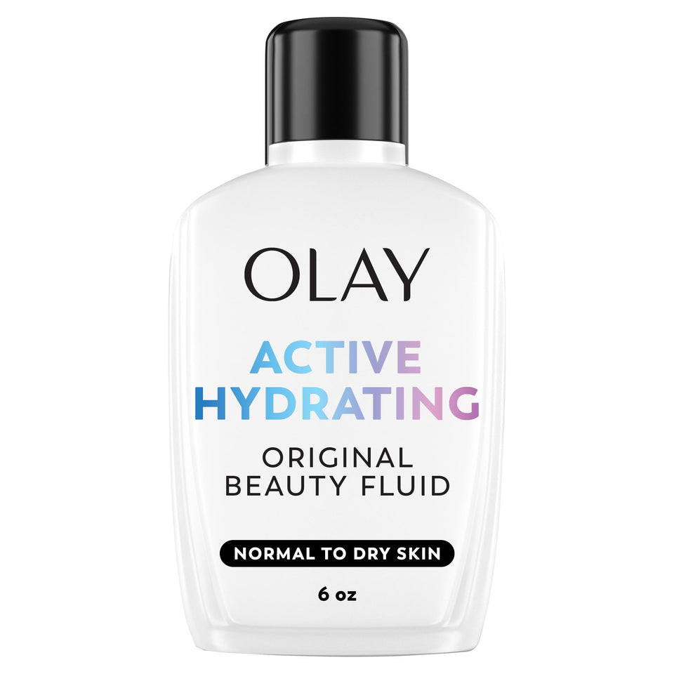 Olay front packaging 6 fl oz showing label and benefit of lasting hydration