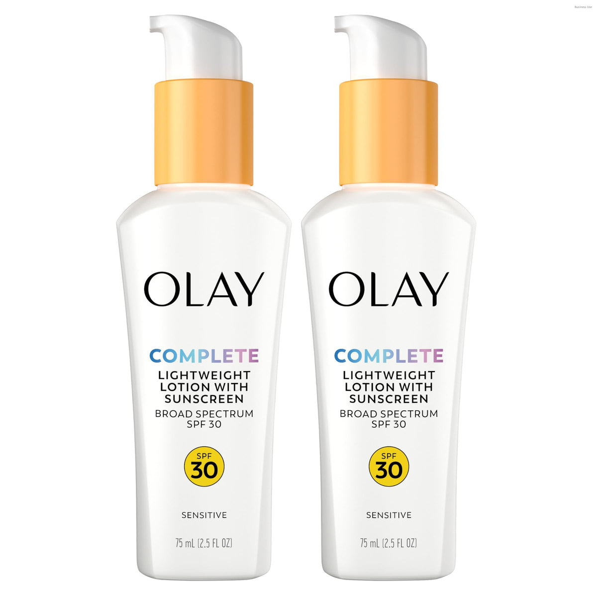 Olay front packaging showing SPF 30 and fragrance-free benefit