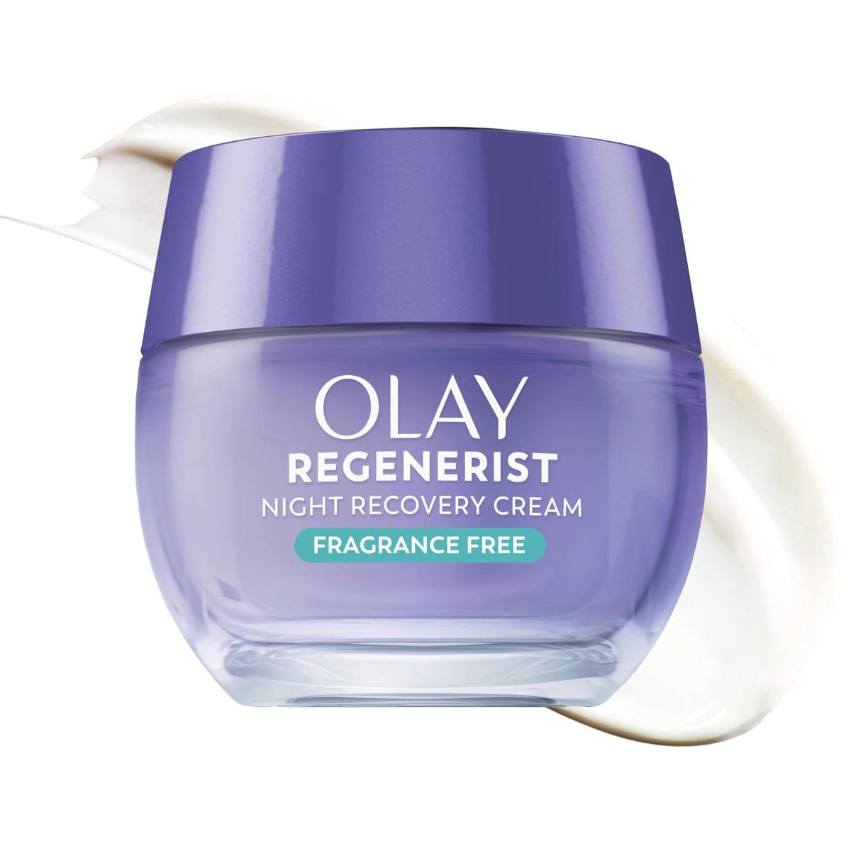 Olay jar front packaging showing product name and benefit