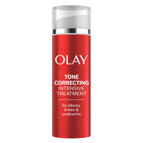 Olay front packaging showing product name and targeted use benefits