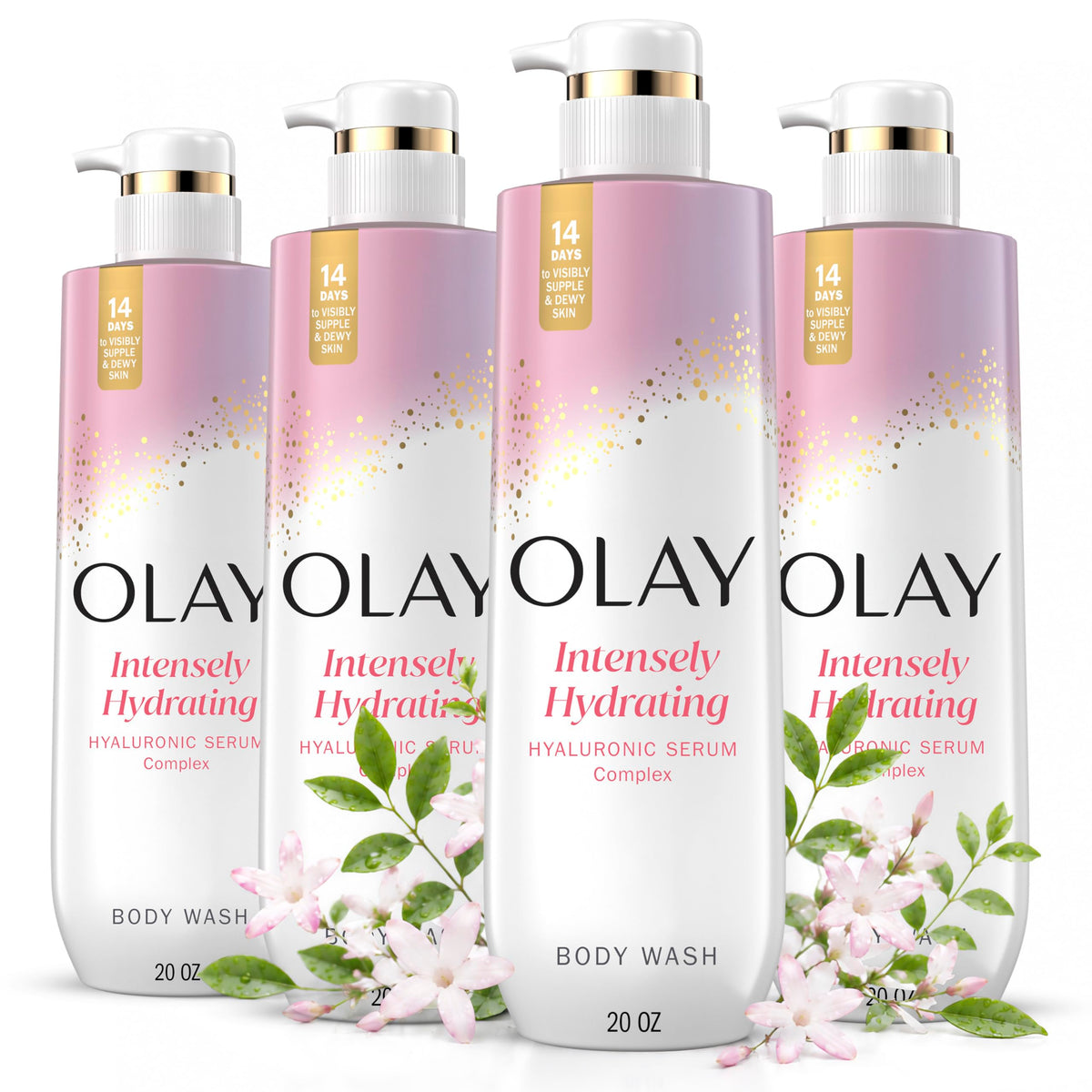 Olay front packaging showing bottle and label for easy identification and trust
