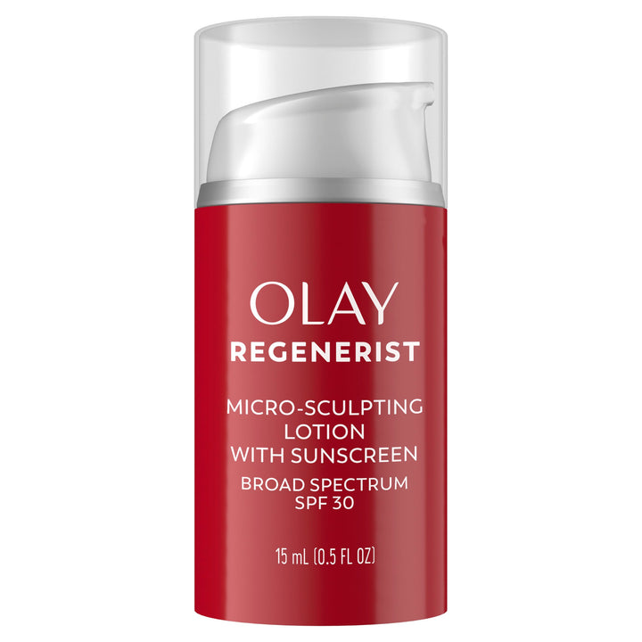 Olay front packaging showing travel-size jar and product name for easy identification