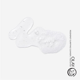 Olay gel texture close-up highlighting lightweight, non-drying feel
