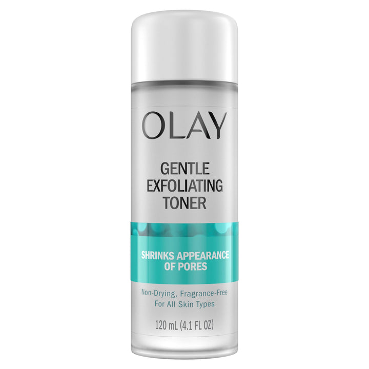 Olay front label showing product name and clear benefits