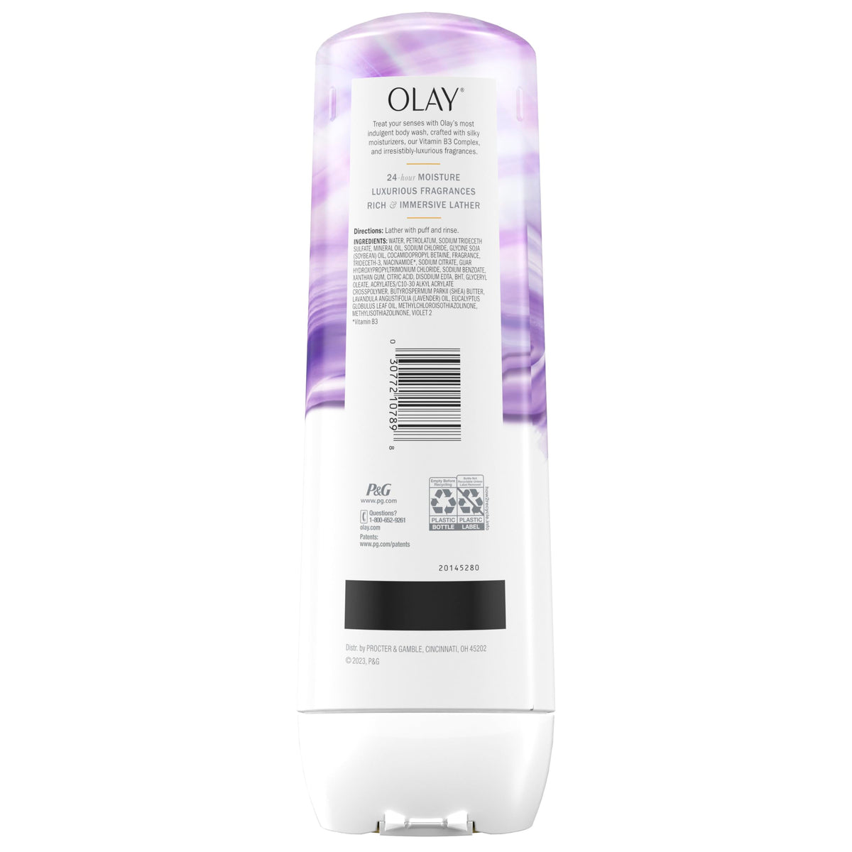 Olay body wash and lotion paired for extended moisture routine