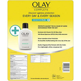 Olay in-use application on face showing quick absorption and sun protection