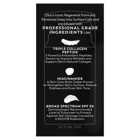 Olay niacinamide ingredient graphic emphasizing skin texture improvement benefit
